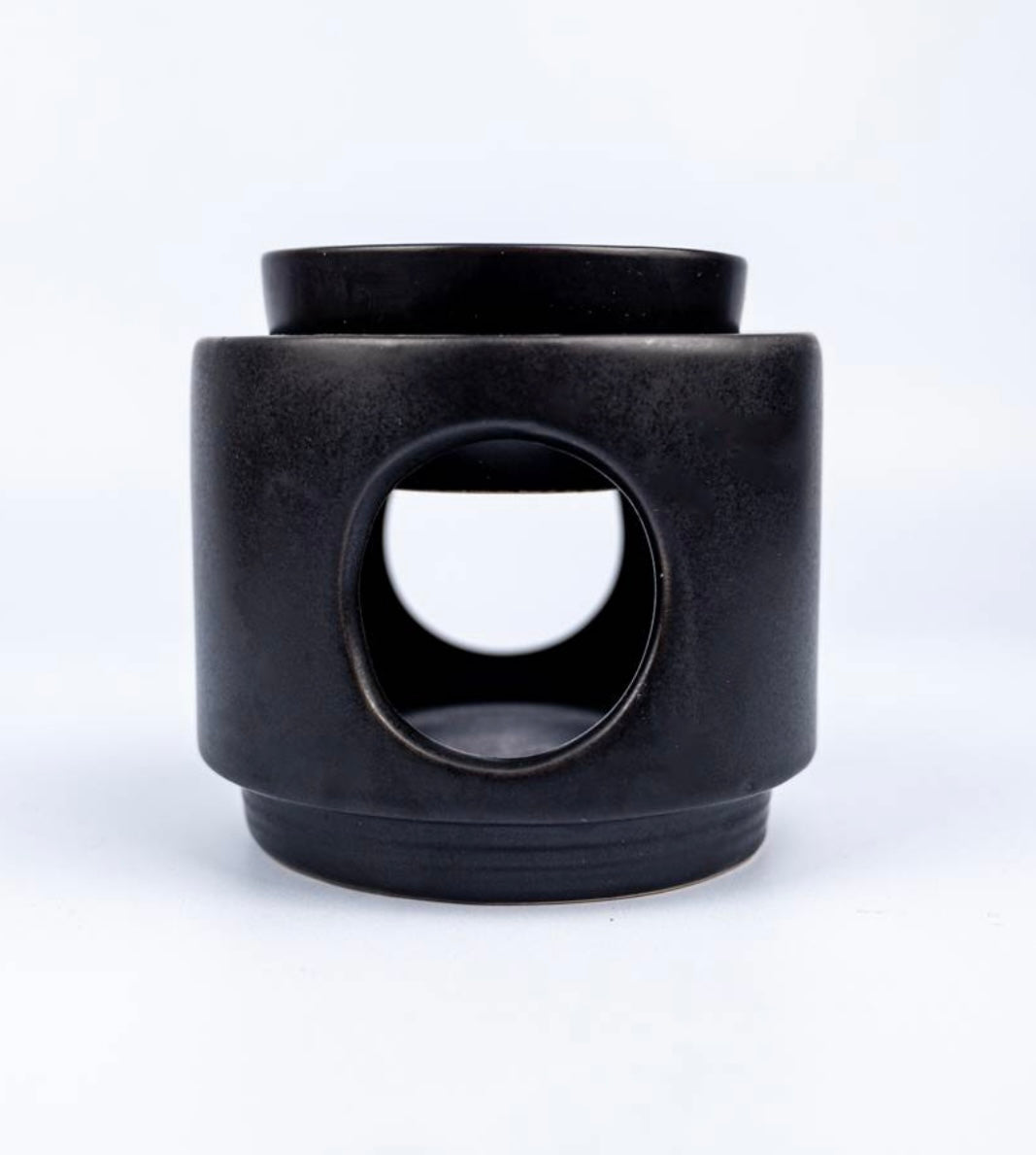 Contemporary Black Wax / Oil Warmer With Your Choice Of Fragrance