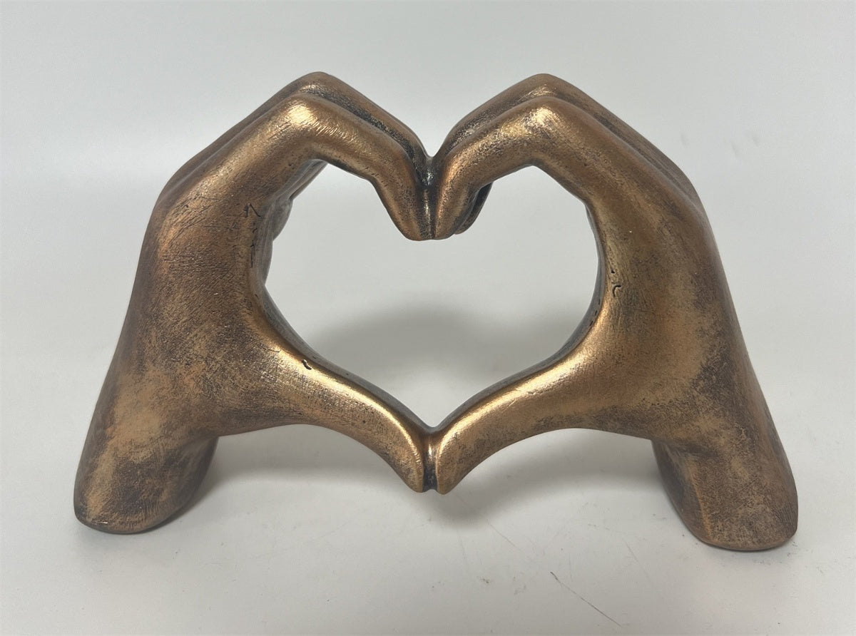 Gold Heart Hands