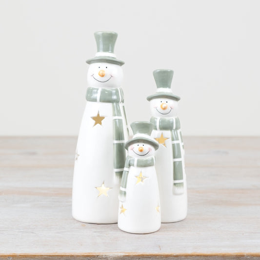 LED Standing Snowmen
