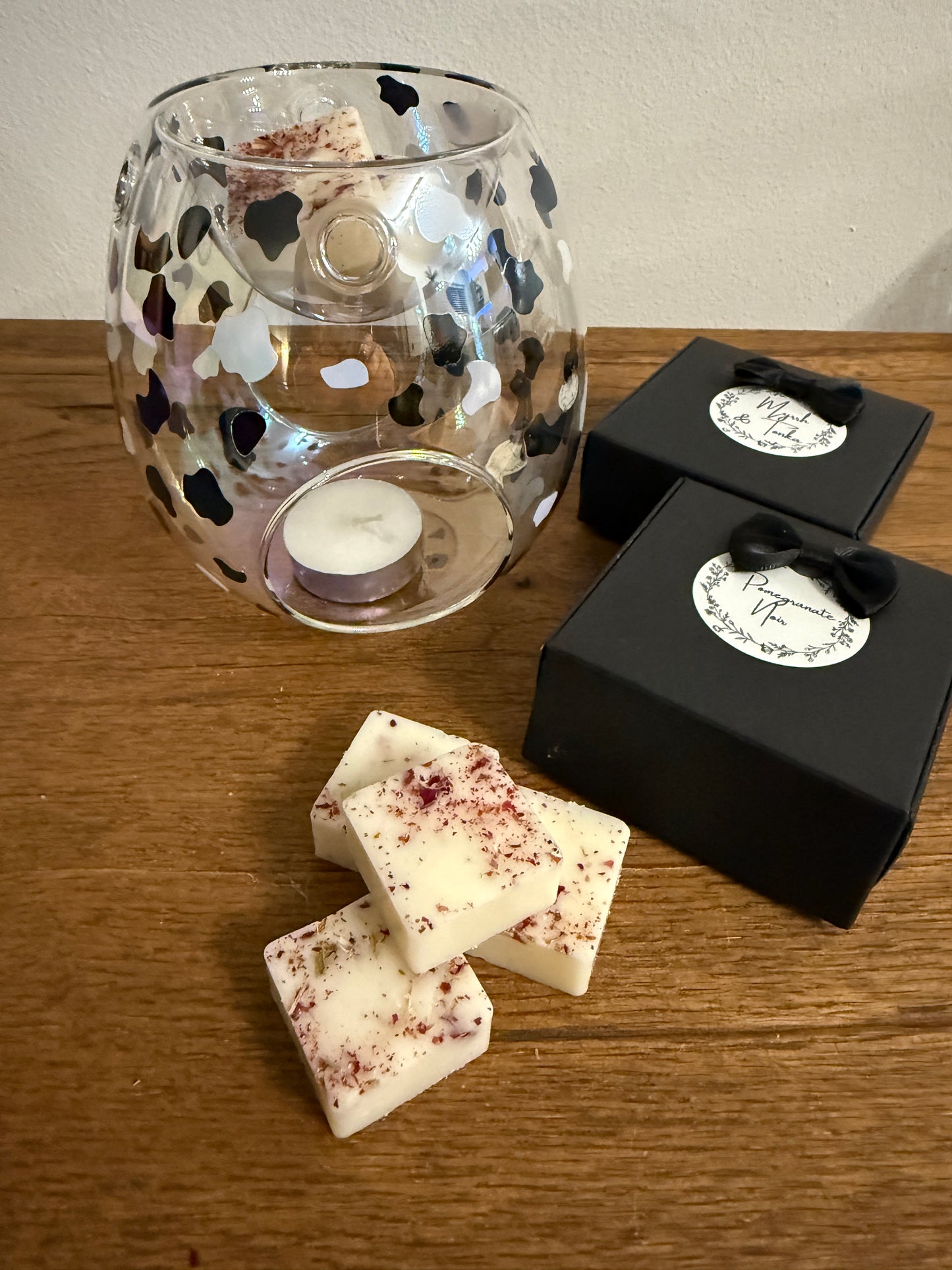 Stylish & Modern Glass Wax Warmer,Leopard