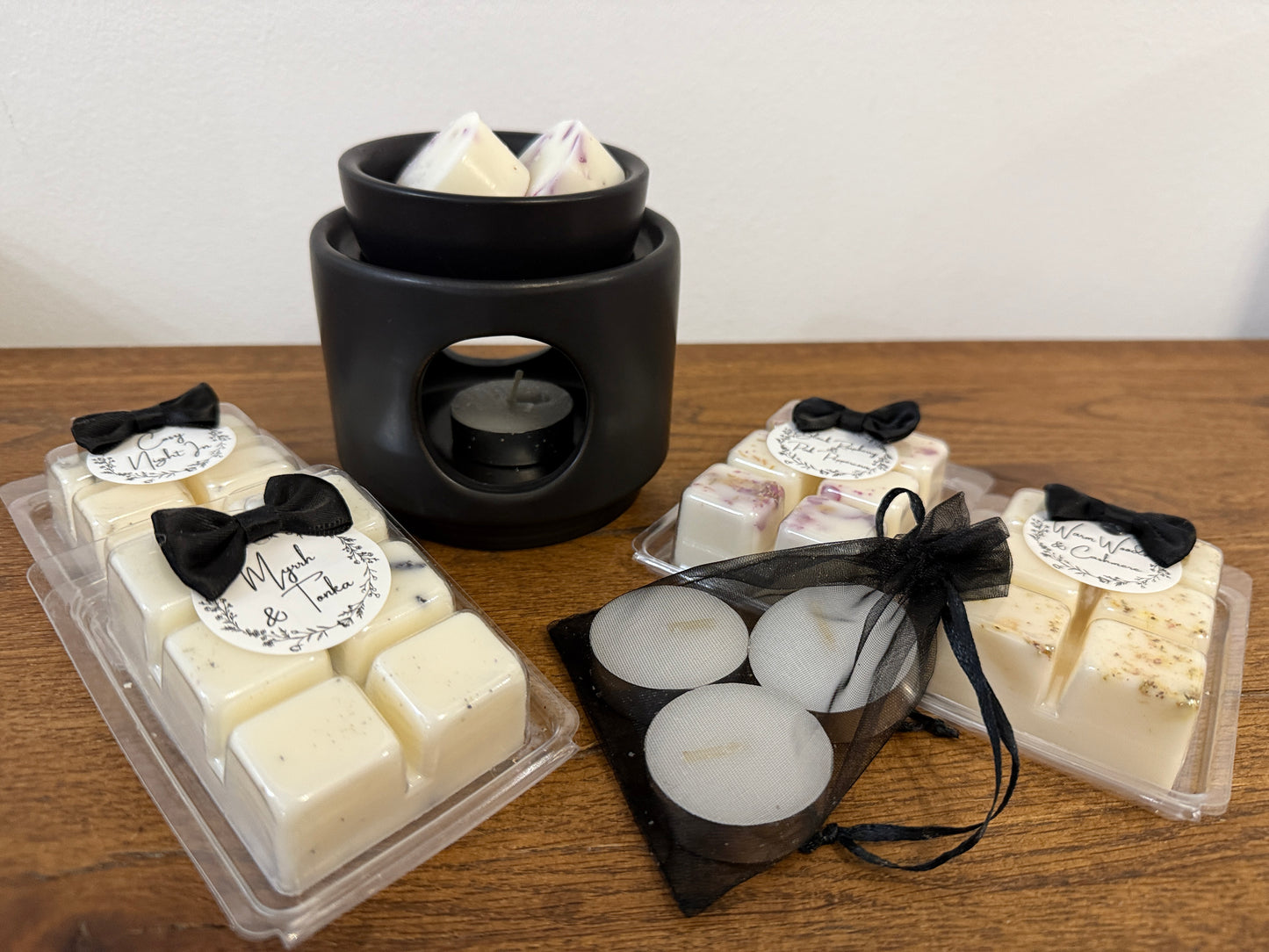 Contemporary Black Wax / Oil Warmer With Your Choice Of Fragrance