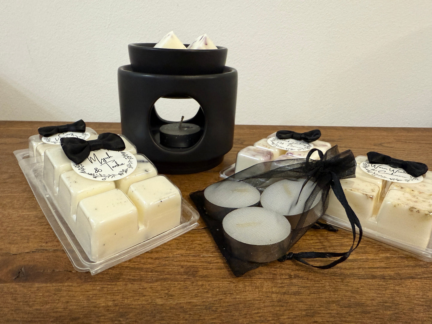 Contemporary Black Wax / Oil Warmer With Your Choice Of Fragrance