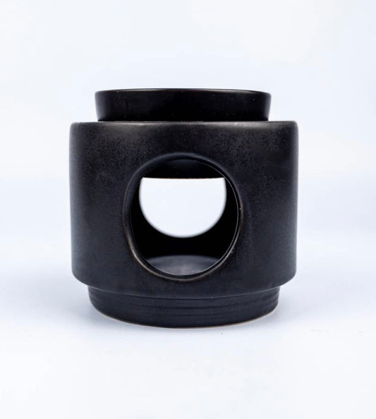Black 2 Piece Wax / Oil Warmer