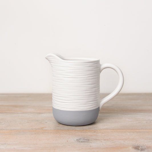Rustic White & Grey Jug