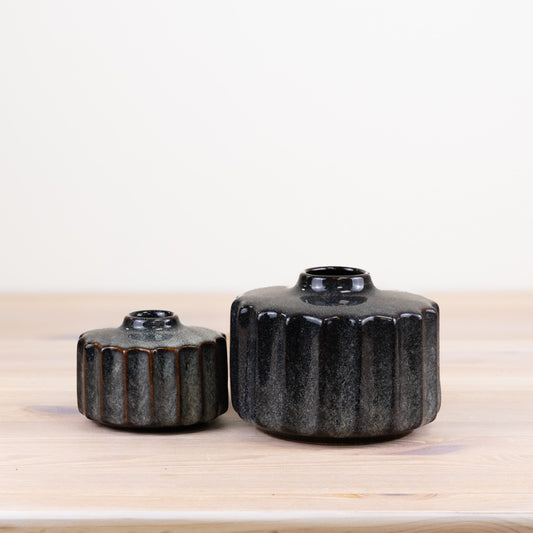 Navy Flower Vases, Available In 2 Sizes
