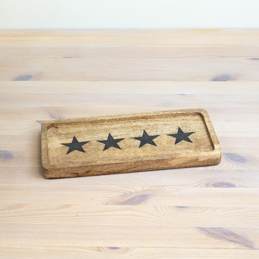 Star Design Wooden Serving Boards / Trays, Available In 2 Sizes