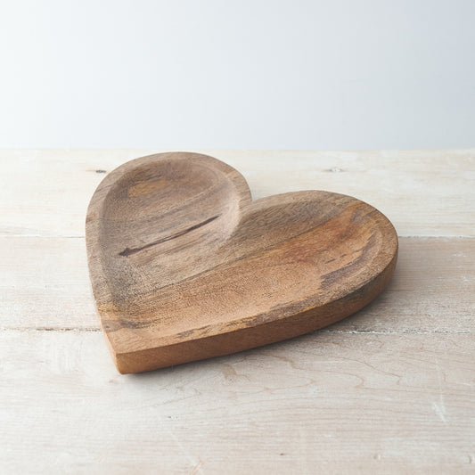 Natural Wooden Heart , 25cm