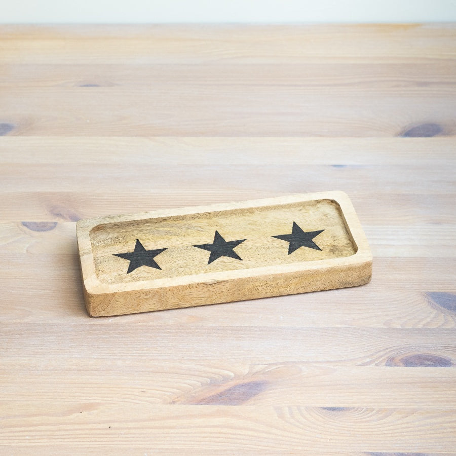 Star Design Wooden Serving Boards / Trays, Available In 2 Sizes