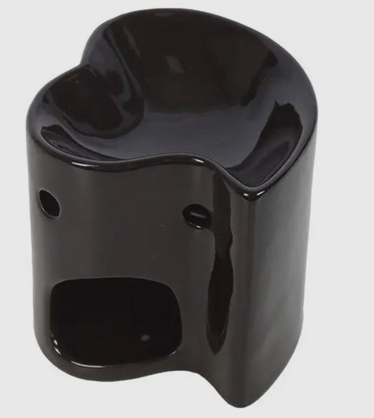 Black Gloss Heart Wax Burner With Your Choice Of Fragrance