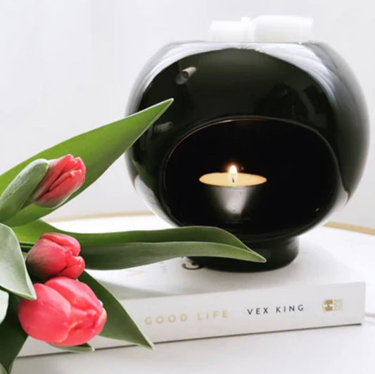 Prague Black Gloss Wax Warmer