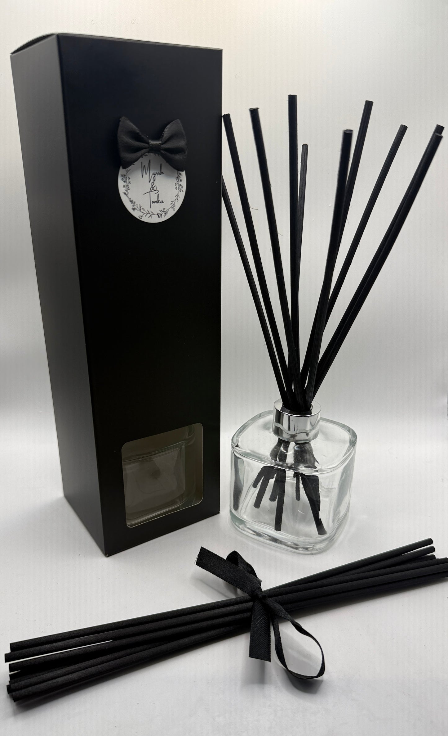 Large Square Glass Reed Diffuser (150ml)