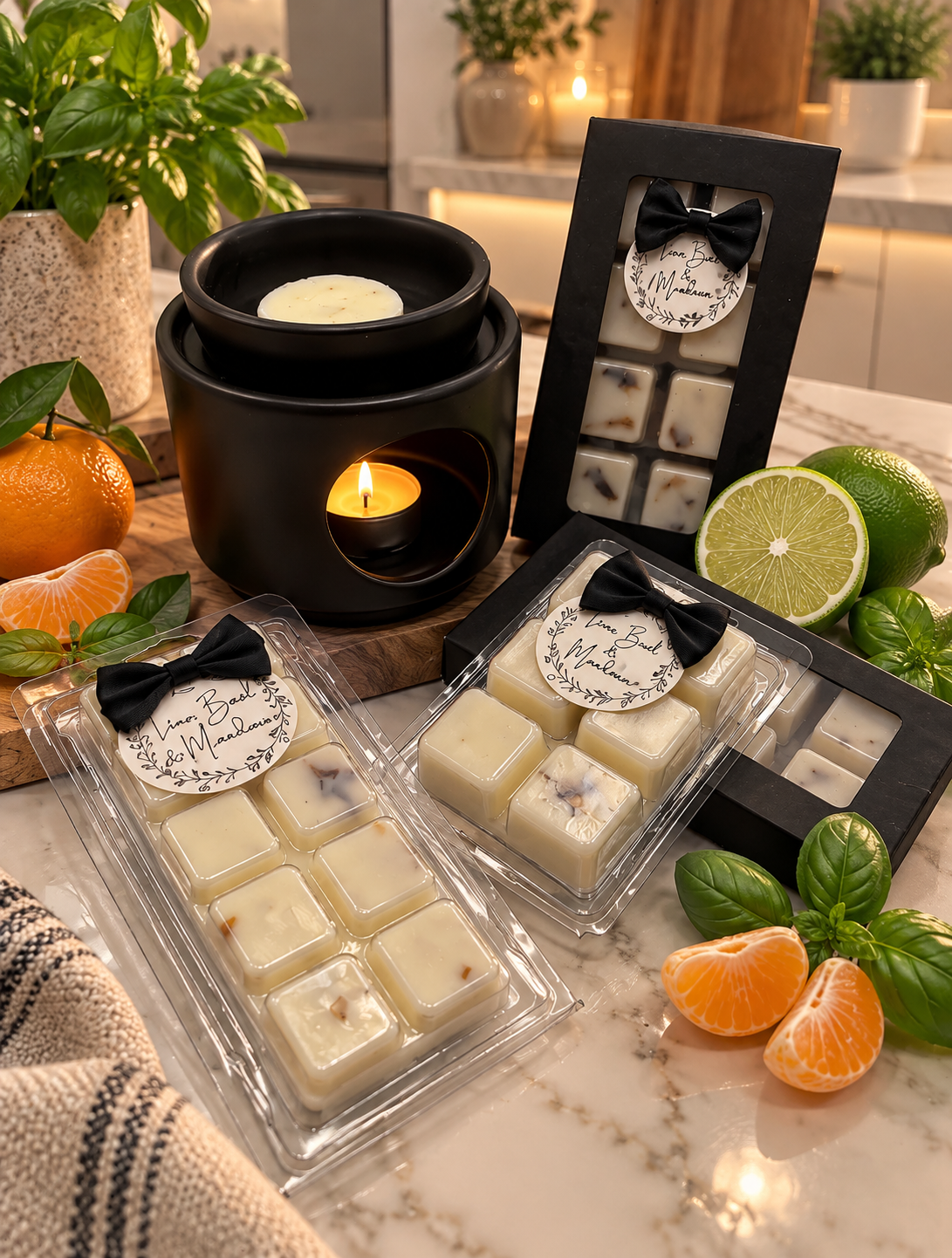 Lime Basil & Mandarin Highly Scented Wax Melts