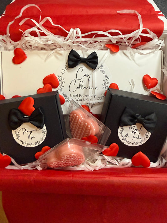 Valentines Gift Box Of Highly Scented Wax Melts, Cosy Collection