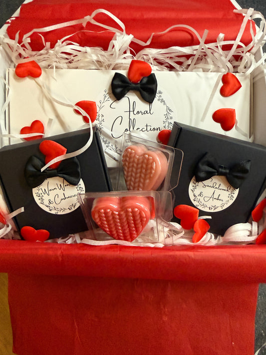 Valentines Gift Box Highly Scented Wax Melts, Floral Collection