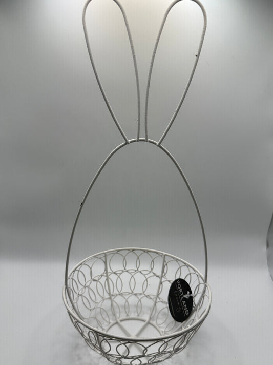 Cream Wire Easter Basket