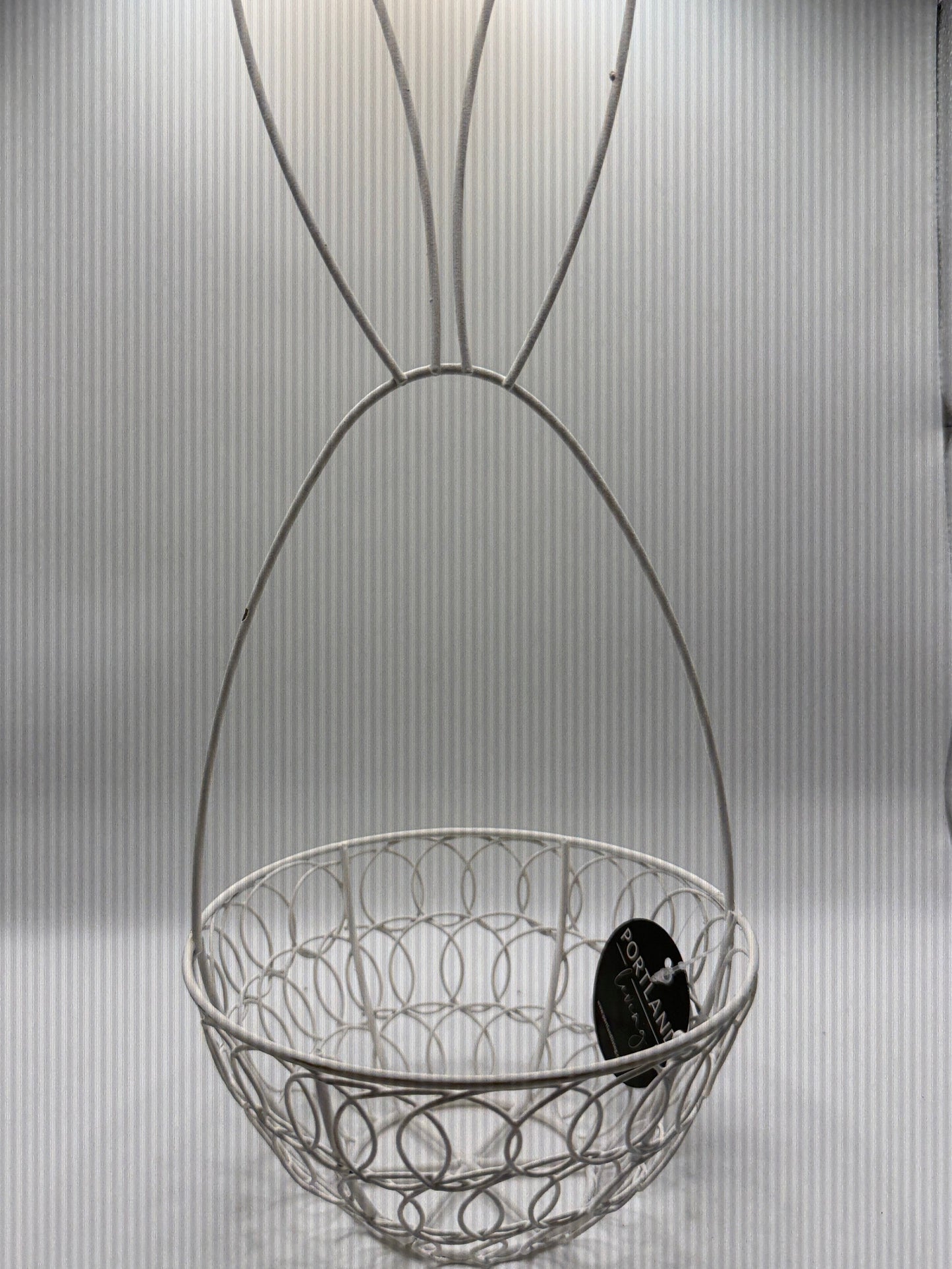 Cream Wire Easter Basket