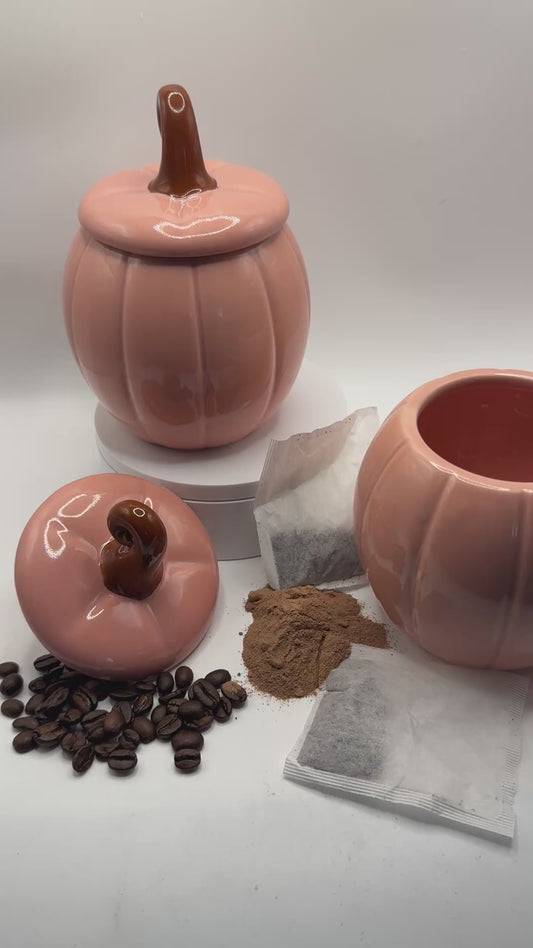 Pink Curly Pumpkin Mug